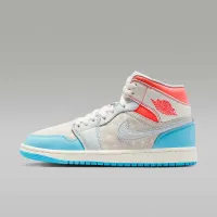 Nike Air Jordan 1 Mid женская Кроссовки цвет белый