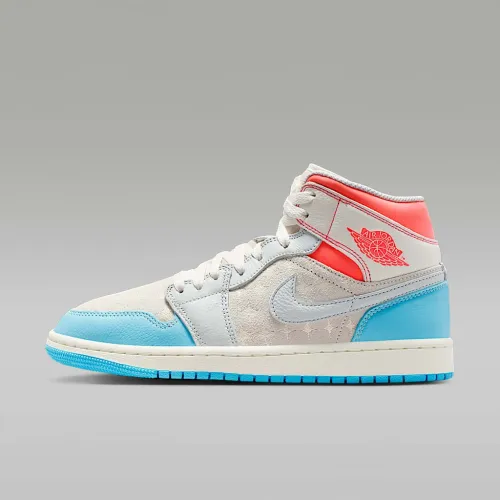 Nike Air Jordan 1 Mid женская Кроссовки цвет белый
