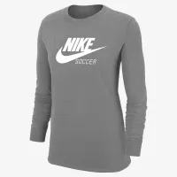 Nike Swoosh женская Soccer Long-Sleeve T-Shirt Grey