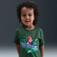 Nike Little дитячі Snowboard Boxy футболка колір зелений