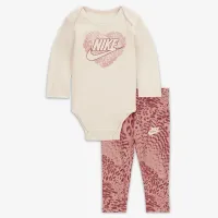 Nike Animal Print Bodysuit and Leggings Set Baby 2-Piece Set Pink