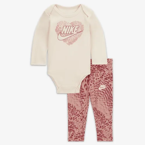 Nike Animal Print Bodysuit and Leggings Set Baby 2-Piece Set Pink