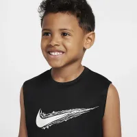 Nike Dri-FIT Little детские Multi Sleeveless Top цвет черный