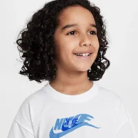 Nike Little дитячі On The Move Basic футболка колір білий