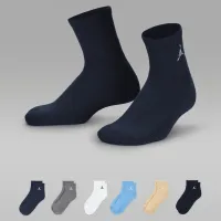 Nike Jordan Everyday Essentials Big дитячі Ankle шкарпетки (6 пар) різнокольорові