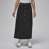 Nike Air Jordan жіноча Denim спідниця колір чорний