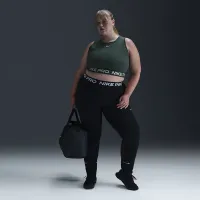 Nike Pro жіноча Dri-FIT Cropped Tank Top (великі розміри) колір зелений