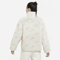 Nike Sportswear Plush жіноча Printed Faux Fur Куртка колір сірий