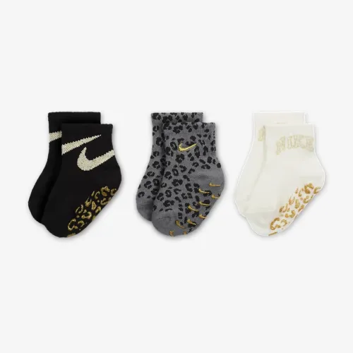 Nike Swoosh Spirit Baby Gripper носки (3 пары) цвет черный