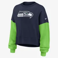 Seattle Seahawks жіноча Nike NFL Pullover Crew блакитний