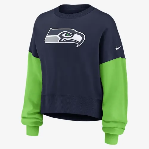 Seattle Seahawks женская Nike NFL Pullover Crew синий