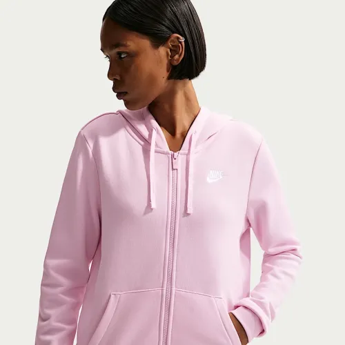 Nike Sportswear Club Fleece женская Full-Zip Толстовка с капюшоном Pink