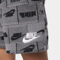 Nike Sportswear Club Toddler Printed шорты цвет серый