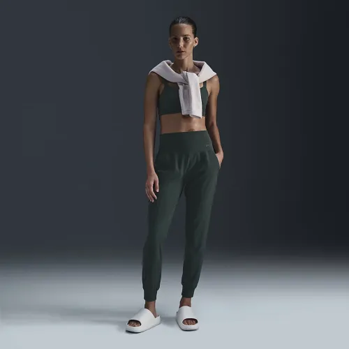 Nike Zenvy жіноча Dri-FIT З високою талією Joggers колір зелений