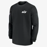 New York Jets Sideline Coach Men’s Nike NFL Long-Sleeve Top колір чорний