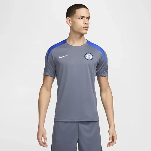 Inter Milan Strike чоловічі Nike Dri-FIT Soccer Short-Sleeve Top блакитний