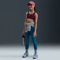 Nike One Big детские (Girls') Dri-FIT С высокой Талией лосины синий