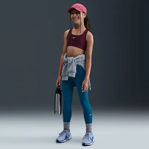 Nike One Big детские (Girls') Dri-FIT С высокой Талией лосины синий