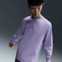 Nike Sportswear Premium Essentials мужские Long-Sleeve футболка цвет фиолетовый