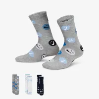 Nike Little дитячі Crew шкарпетки (3 пари) колір сірий