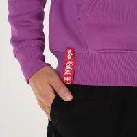 Кофта/футболка Alpha Industries Basic Hoody Small Logo 196318677 - фіолетова