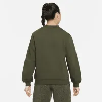 Nike Sportswear Club+ Big дитячі світшот колір зелений