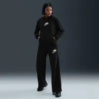 Nike Sportswear Club женская Pullover Fleece Толстовка с капюшоном цвет черный