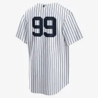Aaron Judge New York Yankees 2024 World Series мужские Nike MLB Replica Jersey цвет белый