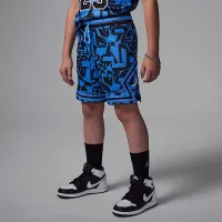 Nike Jordan Dri-FIT Big детские MJ Printed Sport Diamond шорты синий