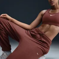 Nike Therma-FIT One жіноча Loose Fleece Pants колір коричневий