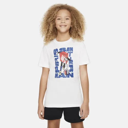 Paris Saint-Germain Big дитячі Nike Soccer футболка колір білий