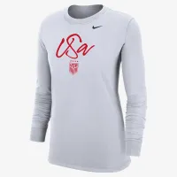 USWNT жіноча Nike Soccer Long-Sleeve футболка колір білий
