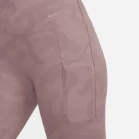 Nike Universa жіноча Medium-Support З високою талією 7/8 Camo лосіни з кишенямиколір фіолетовий