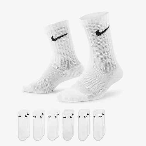 Nike Dri-FIT Performance Basics Little дитячі Crew шкарпетки (6 пар) колір білий
