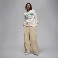 Nike Jordan Brooklyn Fleece женская Crew-Neck свитшот цвет белый