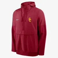 USC Anorak чоловічі Nike College 1/2-Zip Hooded Куртка колір червоний