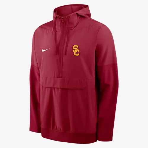 USC Anorak чоловічі Nike College 1/2-Zip Hooded Куртка колір червоний