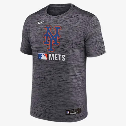 New York Mets Authentic Collection Velocity чоловічі Nike Dri-FIT MLB футболка колір чорний