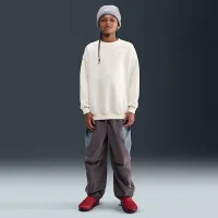 Nike Sportswear Club Fleece Big детские оверсайз свитшот цвет коричневый