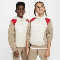 Nike Air Big детские Pullover Толстовка с капюшоном цвет коричневый
