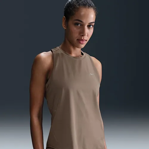 Nike Swift жіноча Dri-FIT Running Tank Top колір коричневий