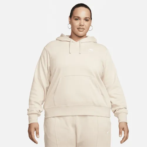 Nike Sportswear Club Fleece жіноча Pullover Толстовка з капюшоном (великі розміри) колір коричневий