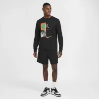 Nike мужские Long-Sleeve баскетбольные футболка цвет черный