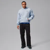 Nike Jordan Brooklyn Fleece мужские оверсайз Pullover Толстовка с капюшоном синий