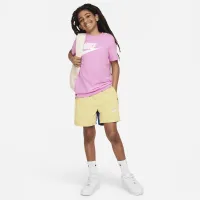 Nike Sportswear Big дитячі бавовняніфутболка колір червоний