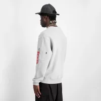Кофта/футболка Alpha Industries Satin Logo Sweater 148311666 - Біла