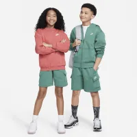 Nike Sportswear Club Fleece Big детские Cargo шорты цвет зеленый