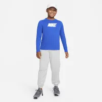 Nike Dri-FIT Multi+ Big дитячі (для хлопчиків) Long-Sleeve Top блакитний