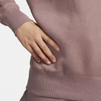 Nike Sportswear Phoenix Fleece жіноча оверсайз Crew-Neck світшот колір фіолетовий
