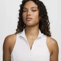 Nike Sportswear Chill Terry женская Slim Cropped 1/2-Zip French Terry Tank Top цвет коричневый